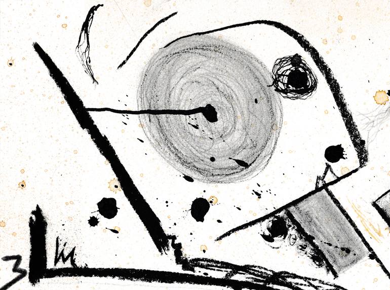 Original Abstract Drawing by Mersolis Schöne