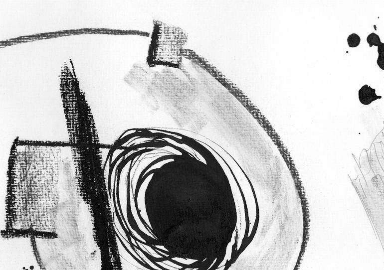 Original Abstract Drawing by Mersolis Schöne