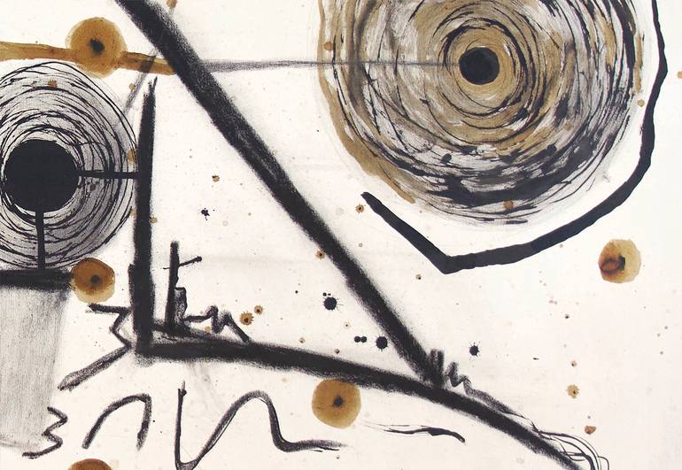 Original Abstract Drawing by Mersolis Schöne