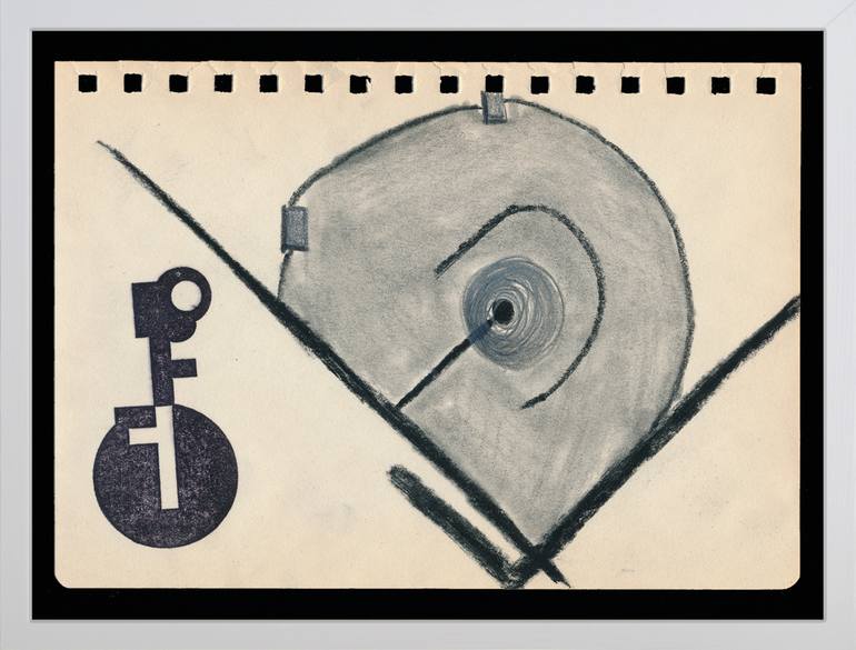 Original Documentary Abstract Drawing by Mersolis Schöne