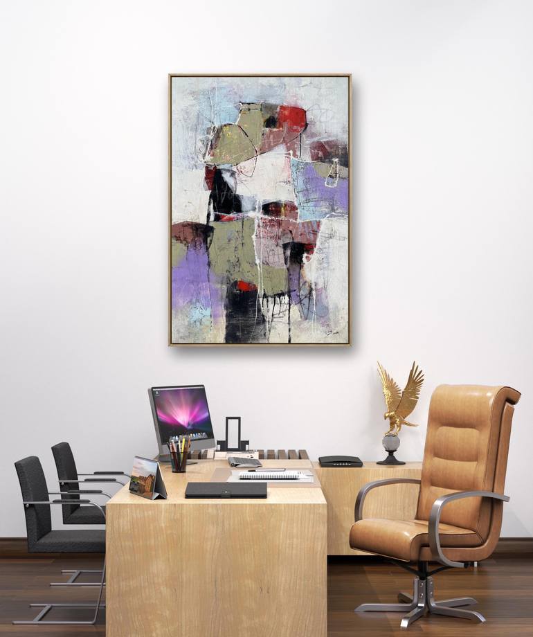 Original Abstract Expressionism Abstract Painting by Dong Su