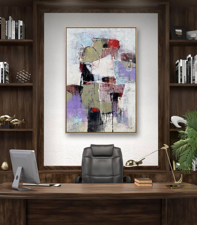 Original Abstract Expressionism Abstract Painting by Dong Su