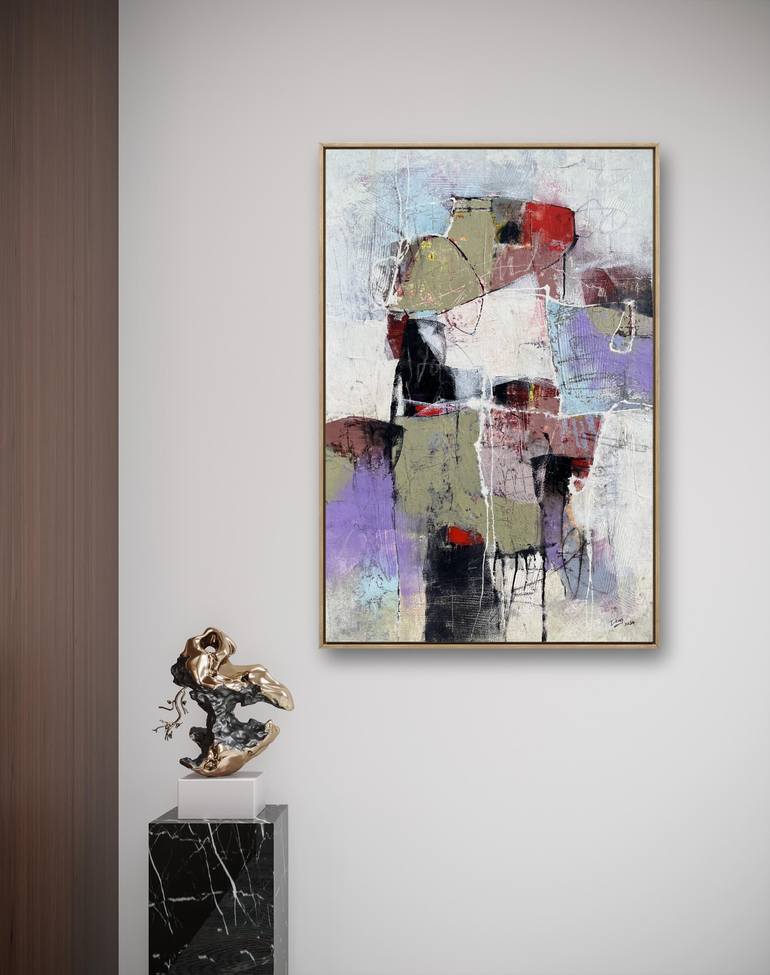 Original Abstract Expressionism Abstract Painting by Dong Su