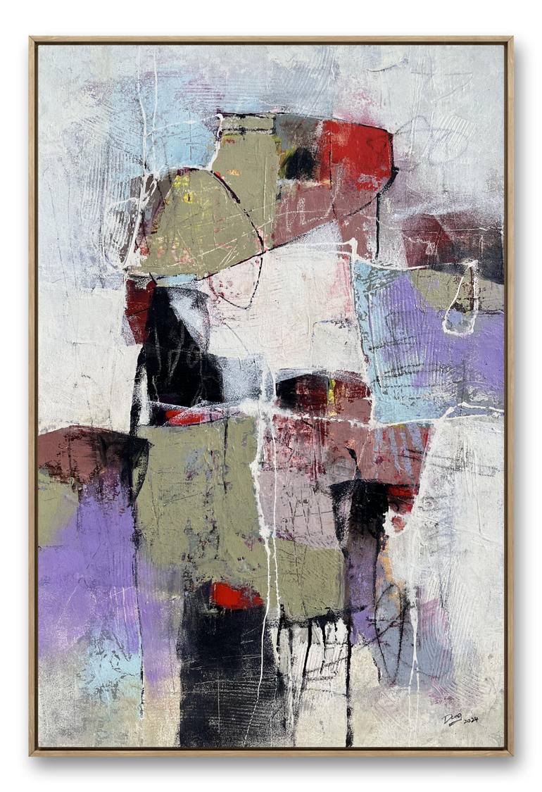 Original Abstract Expressionism Abstract Painting by Dong Su