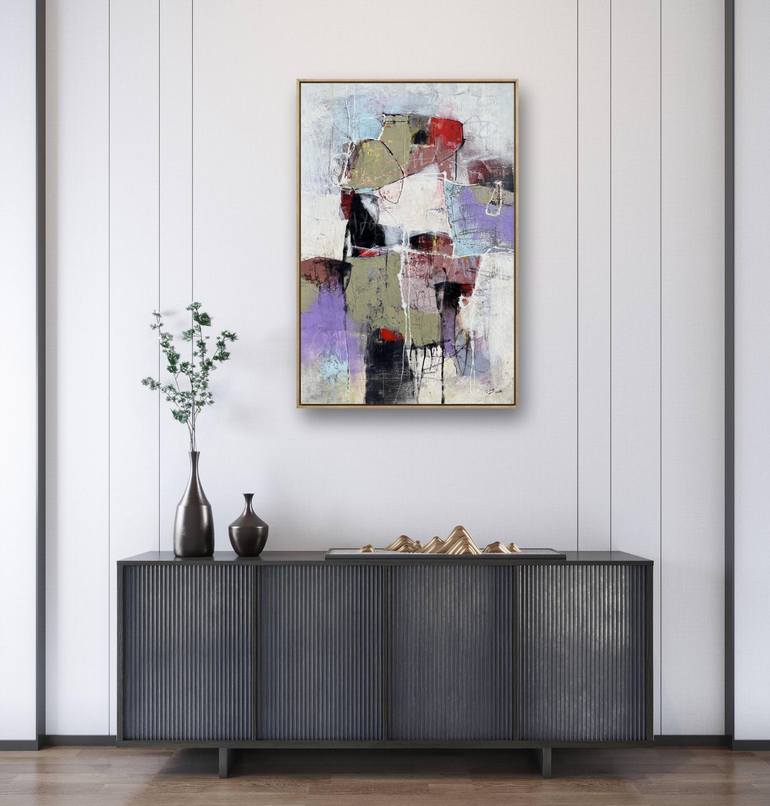Original Abstract Expressionism Abstract Painting by Dong Su