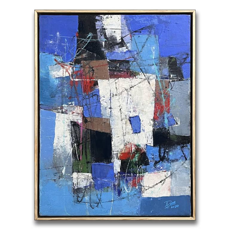 Original Abstract Expressionism Abstract Painting by DONG SU