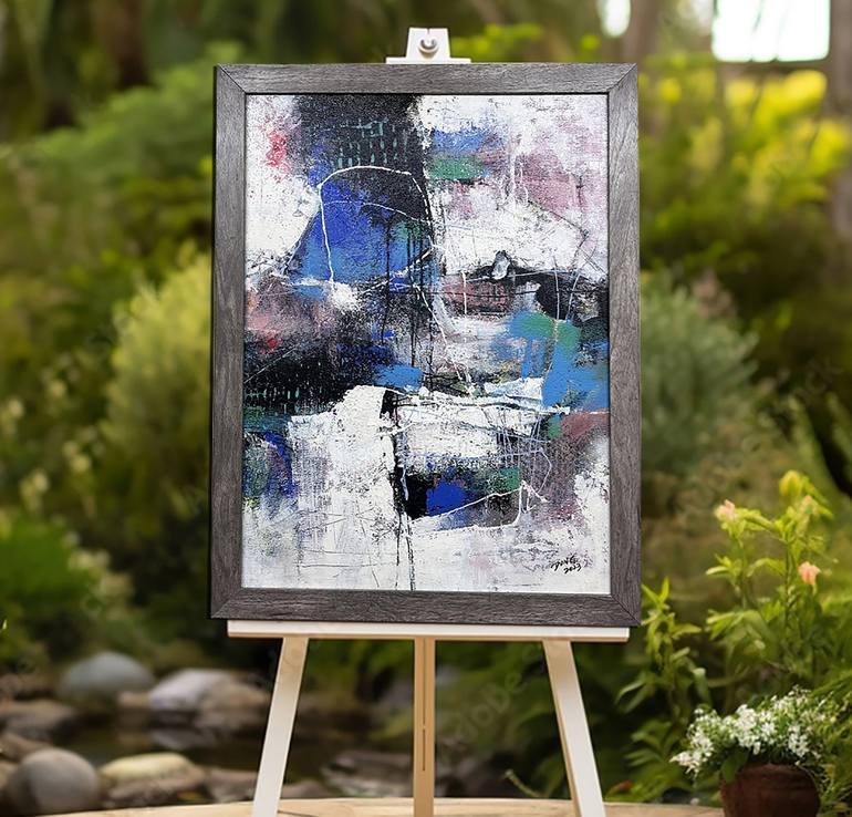 Original Abstract Expressionism Abstract Painting by DONG SU