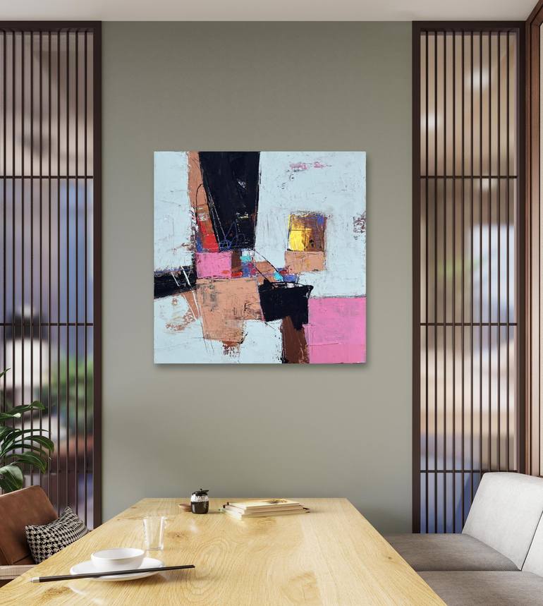 Original Abstract Expressionism Abstract Painting by Dong Su