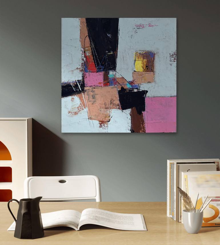 Original Abstract Expressionism Abstract Painting by Dong Su