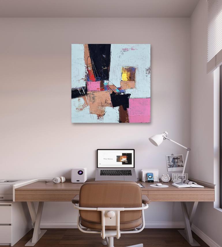 Original Abstract Expressionism Abstract Painting by Dong Su