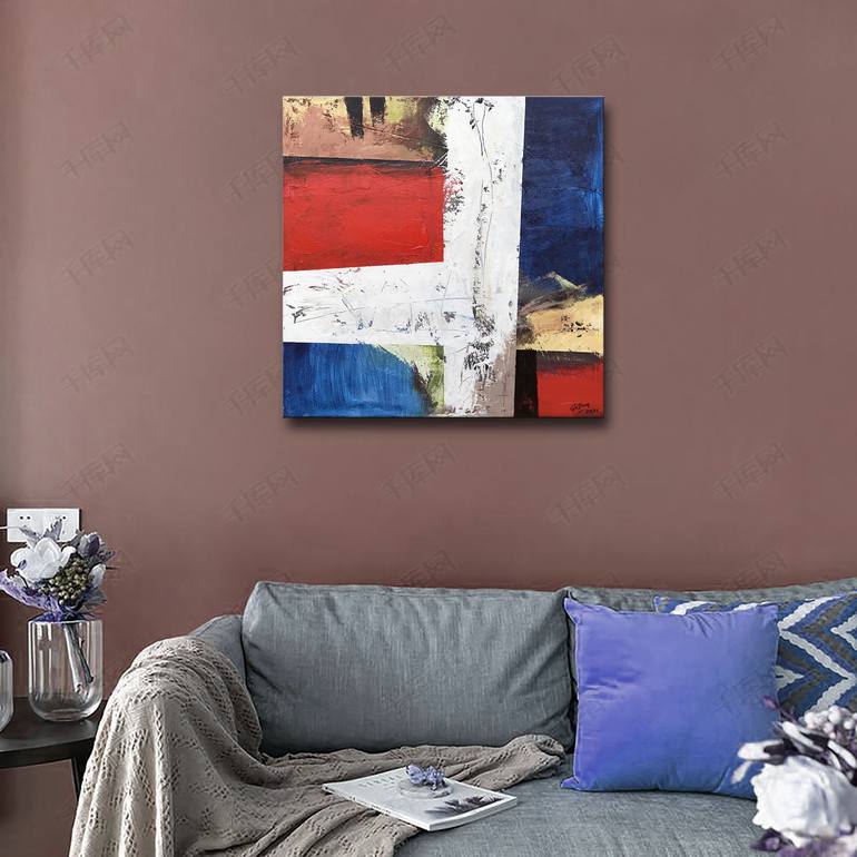 Original Abstract Expressionism Abstract Painting by Dong Su