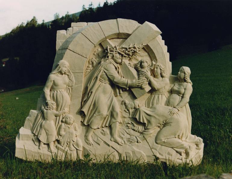 Original Religion Sculpture by Wilfried Senoner