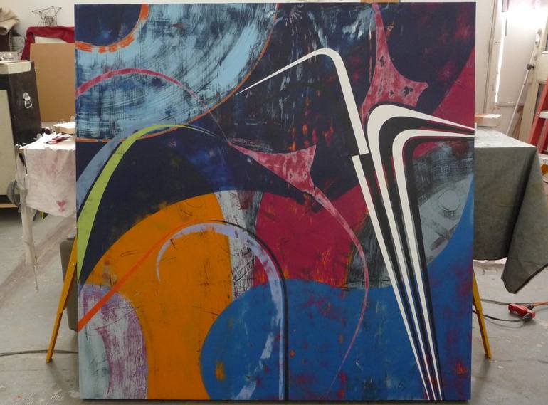 Original Abstract Love Painting by Michael John Spitaletto