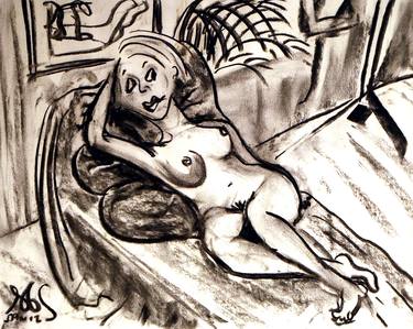 Print of Nude Drawings by Toby Moate