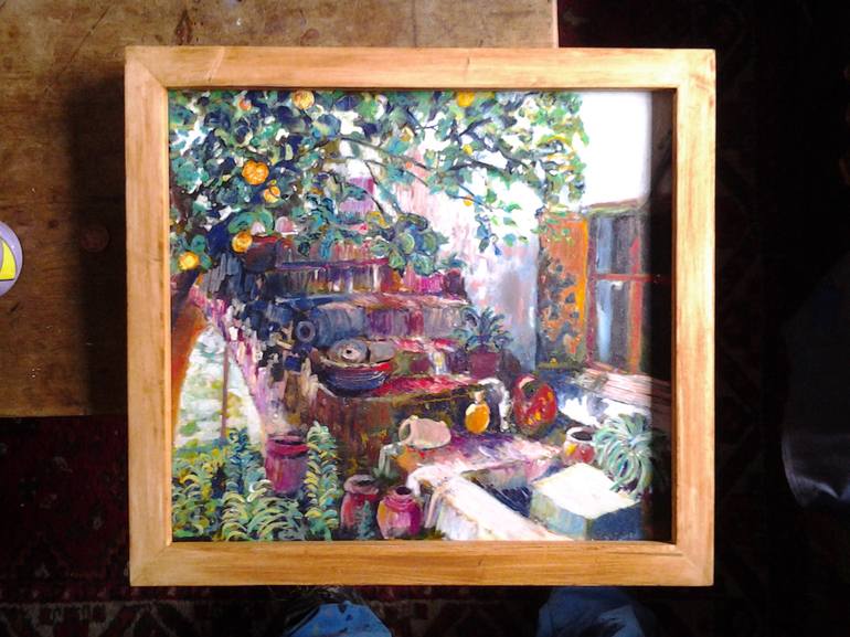 Original Impressionism Garden Painting by Toby Moate