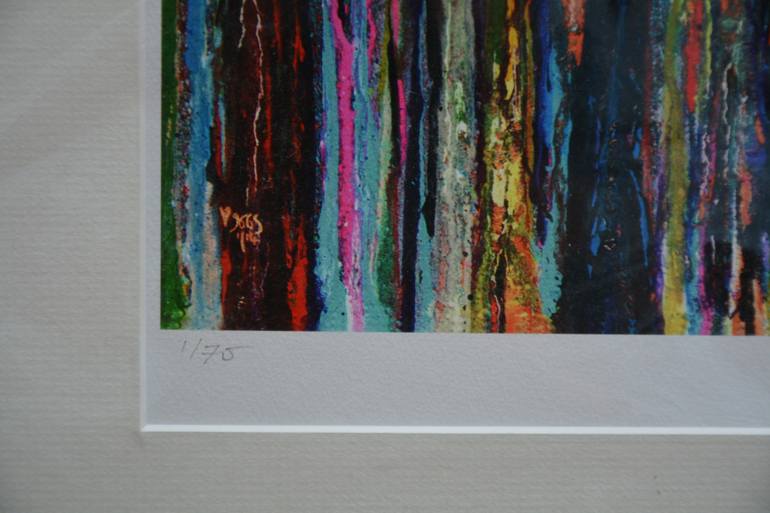 Original Abstract Landscape Printmaking by Toby Moate