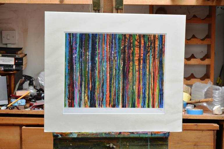 Original Abstract Landscape Printmaking by Toby Moate