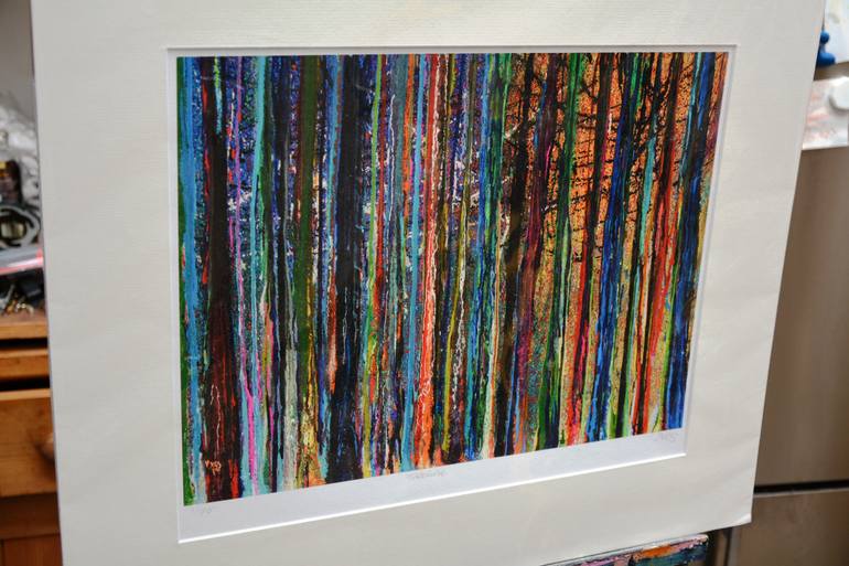 Original Abstract Landscape Printmaking by Toby Moate