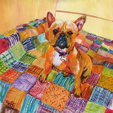 Print of Figurative Dogs Paintings by Toby Moate