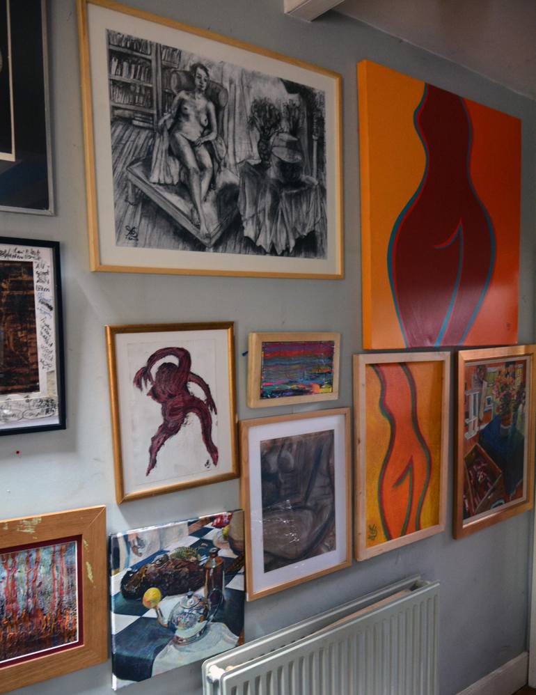 Original Abstract Nude Painting by Toby Moate
