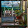 on easel