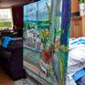 from right on easel