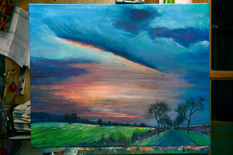 Original Impressionism Landscape Painting by Toby Moate