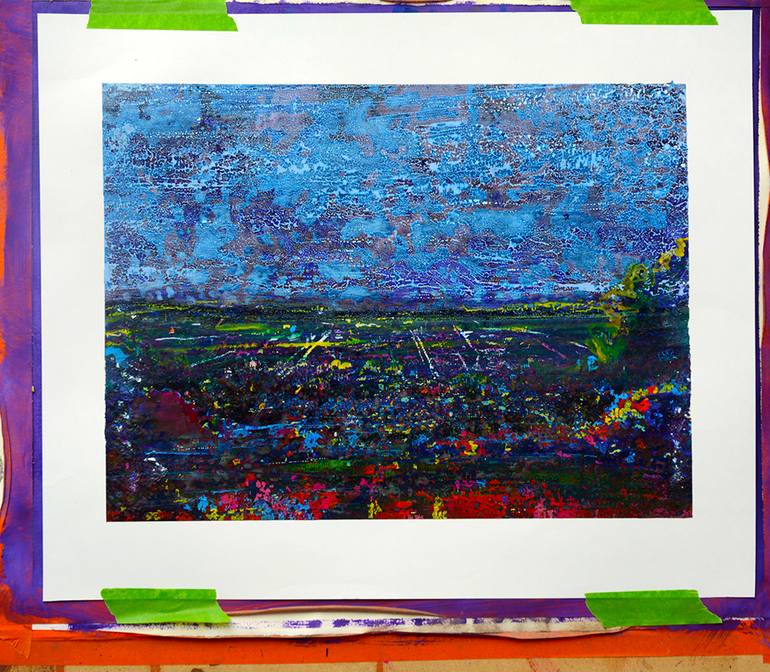 Original Abstract Landscape Painting by Toby Moate