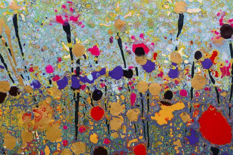 Original Abstract Floral Painting by Toby Moate