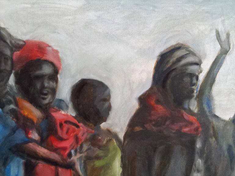 Original Realism People Painting by Michael Lueck
