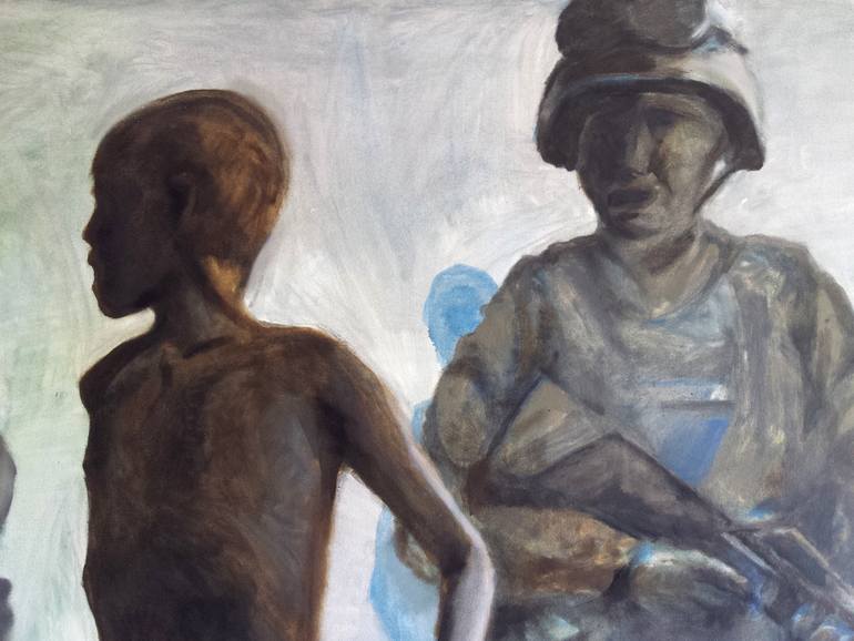 Original Realism People Painting by Michael Lueck