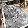 'Stairs II' Linocut Print