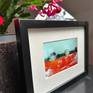 Framed and with passepartout