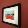 Framed and with passepartout