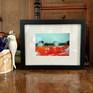 Framed and with passepartout