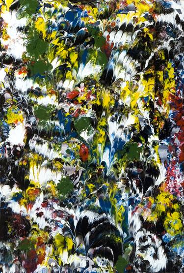 Original Abstract Floral Paintings by Stephan Reichmann