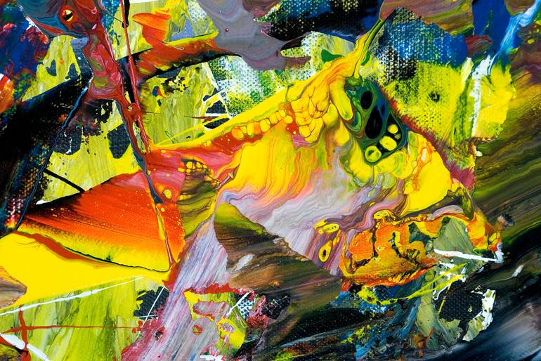 Original Abstract Music Painting by Stephan Reichmann