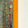 The narrow side of the painting is orange, same orange that was used for the painting itself. See here the example of the painting No. RWV 415-04, which is part of this series