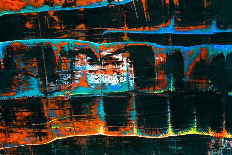 Original Abstract Cities Painting by Stephan Reichmann