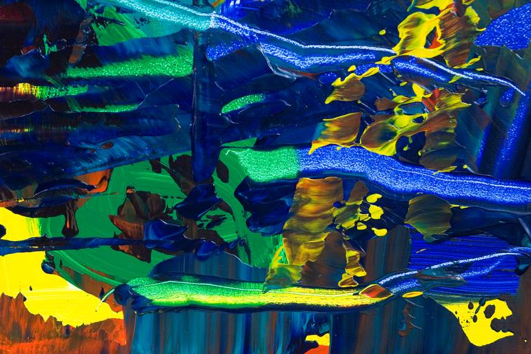 Original Abstract Expressionism Abstract Painting by Stephan Reichmann