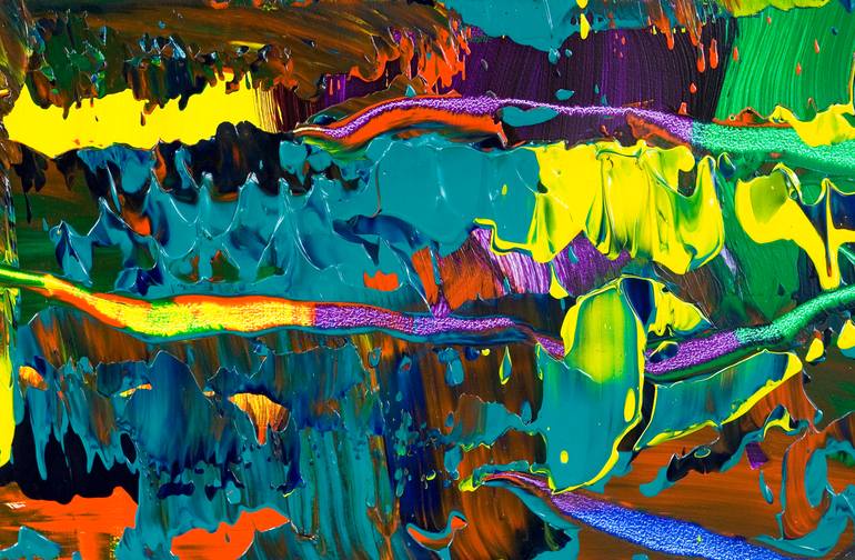 Original Abstract Expressionism Abstract Painting by Stephan Reichmann