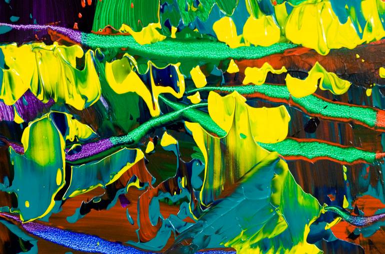 Original Abstract Expressionism Abstract Painting by Stephan Reichmann