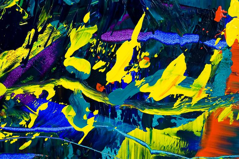 Original Abstract Expressionism Abstract Painting by Stephan Reichmann