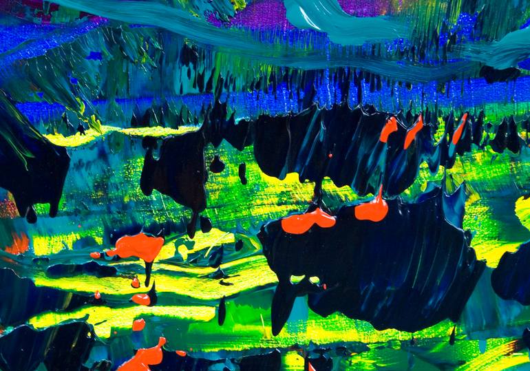 Original Abstract Expressionism Abstract Painting by Stephan Reichmann