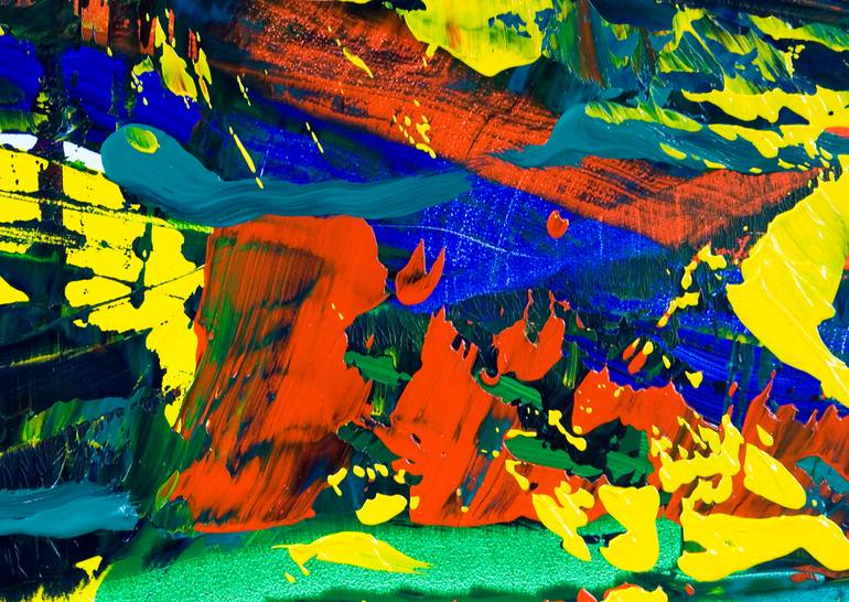 Original Abstract Expressionism Abstract Painting by Stephan Reichmann