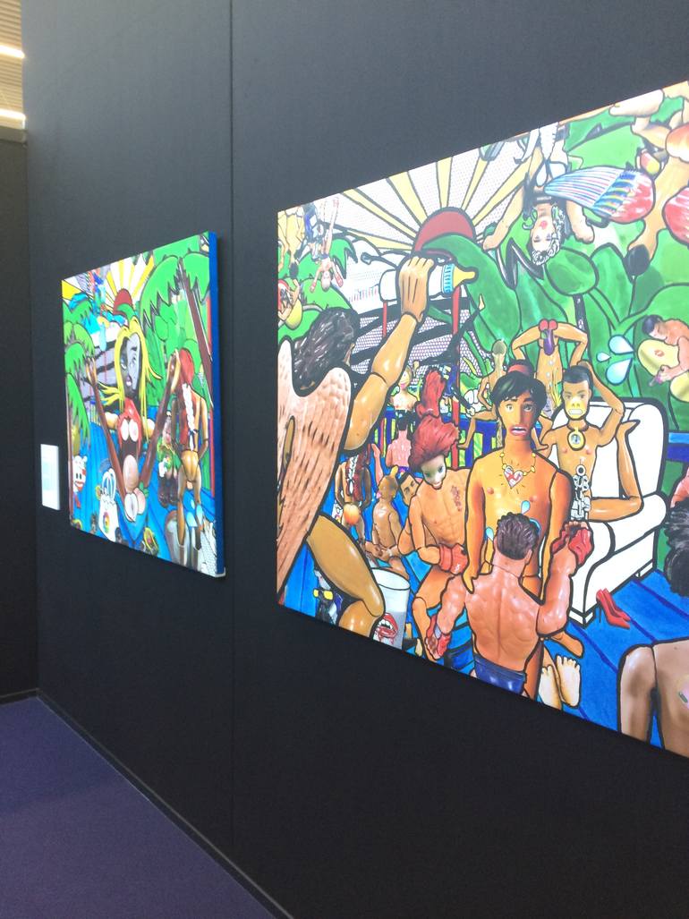 Original Conceptual Erotic Painting by Stephan Reichmann