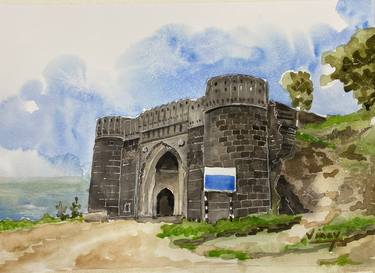 Original Documentary Architecture Paintings by VINAY BABAR