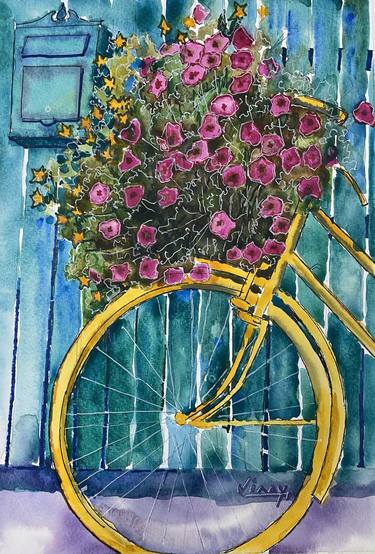 Original Bicycle Paintings by VINAY BABAR