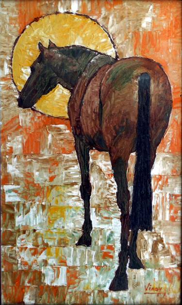 Original Fine Art Horse Paintings by VINAY BABAR