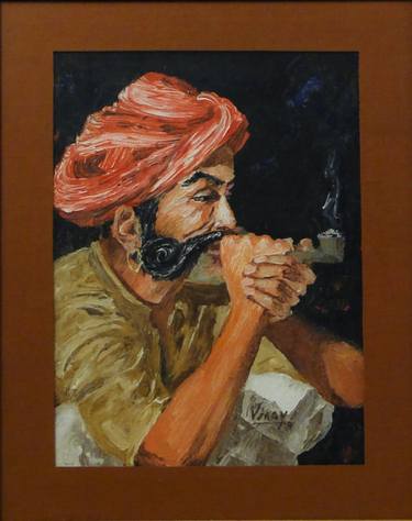 Original Portraiture Portrait Paintings by VINAY BABAR